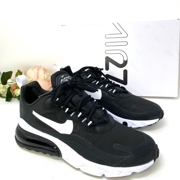 Nike Air Max 270 React Black White W AUTHENTIC - Picture 2 of 8